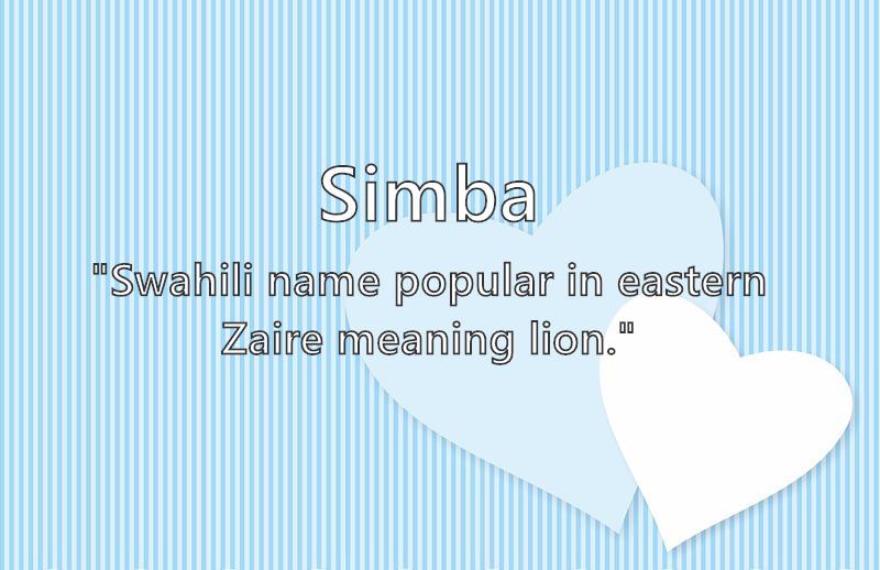 Simba Name Meaning Popularity Similar Names Nicknames And