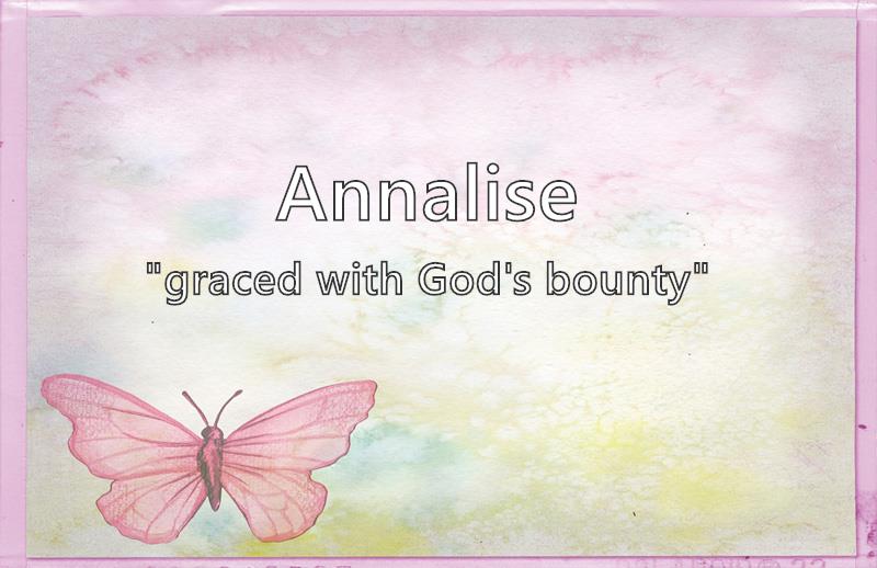 Annalise What Does The Girl Name Annalise Mean Name Image