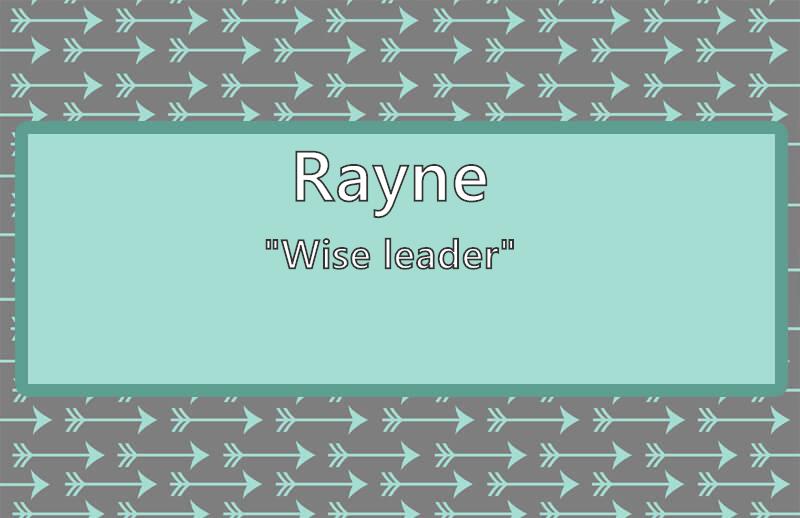 Rayne - What does the unisex name Rayne mean? (Name Image)