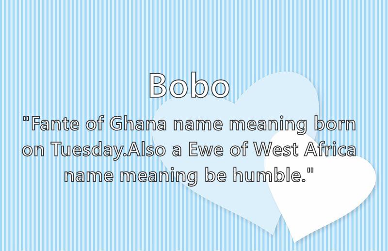 Bobo meaning